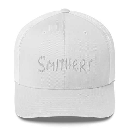 Smithers Logo Font White (Trucker Cap)