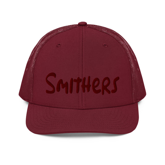 Smithers Logo Font Red (Trucker Cap)
