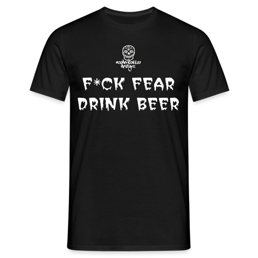 Woodentattoo F*CK FEAR (Unisex T-Shirt) - Schwarz
