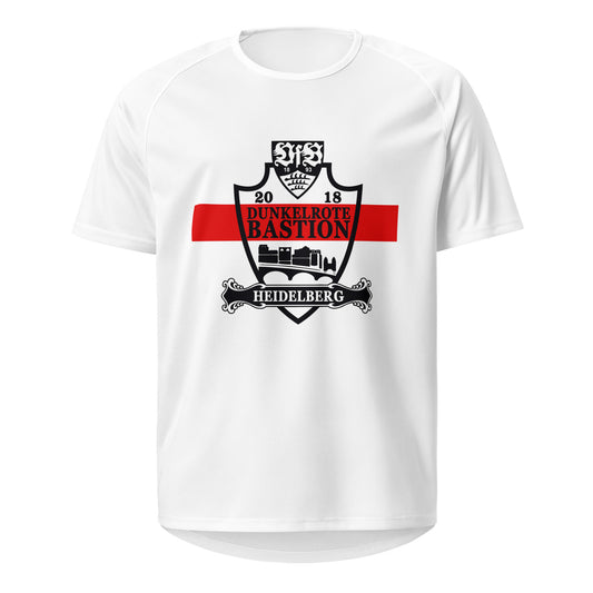 Dunkelrote Bastion Pride Stripe (Unisex Sport Shirt)
